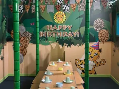 Tigers play kettering party room 2 jungle room